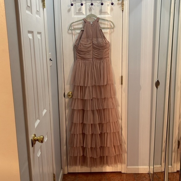 - NWT ANAYA WITH LOVE Halter Neck Tiered Maxi Dress Women’s Size 6 - Picture 7 of 17